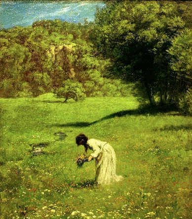 Hans Thoma: On the foret meadow